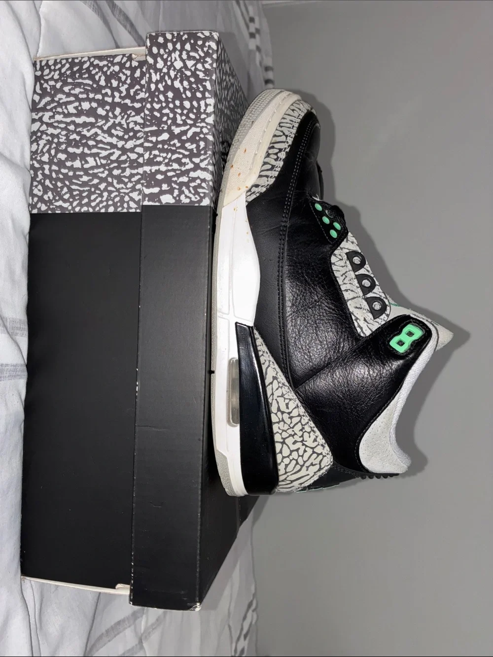 Jordan Black Box with Teal Jumpman and Elephant Print Accent
